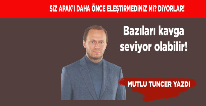 ELEŞTİRİLEN KİŞİ HEP ELEŞTİRİLECEK DEĞİL YA!